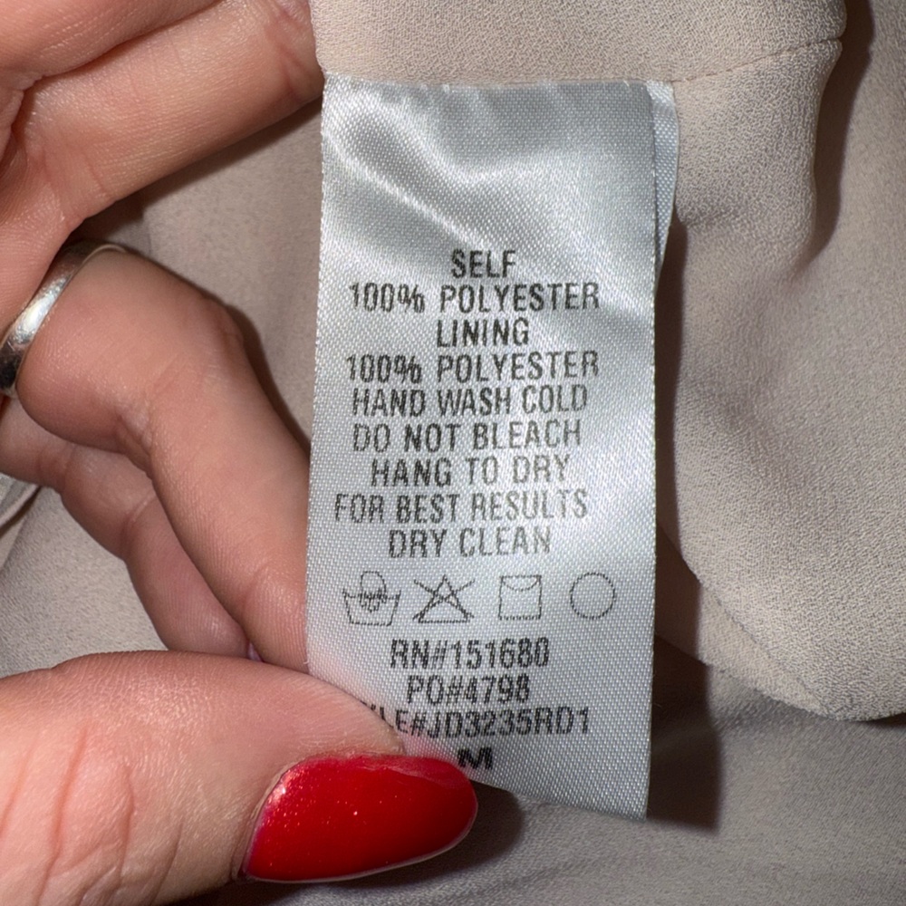 Storia Blush Pink Cottagecore Babydoll‎ Dress With Puff Sleeves- M - Picture 9 of 9